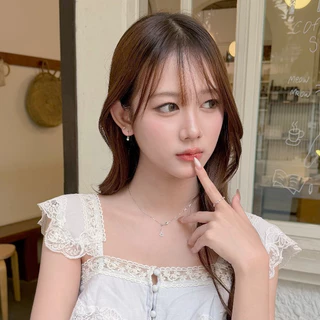 [ได้รับการรับรองเงินแท้] Suwann.na [ราคาต่อคู่] ต่างหู ต่างหูเงินแท้ ต่างหูห่วง ห่วงดาว