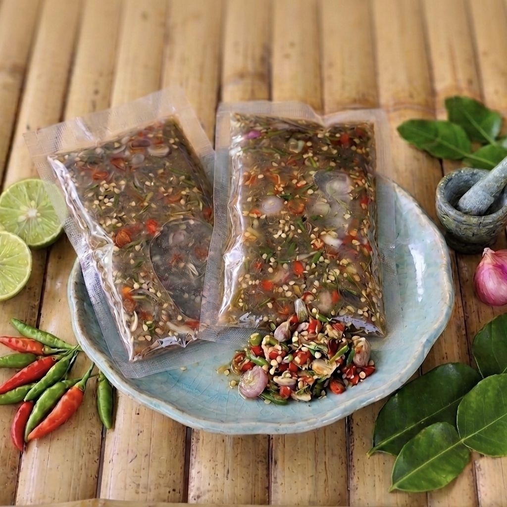 จิ้งจังยำสมุนไพร เครื่องแน่นรสจัดจ้าน [พร้อมส่ง]