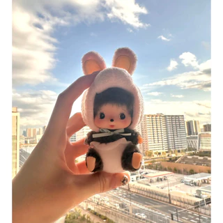 🌈🇯🇵 พร้อมส่งค่ะ! Monchhichi Baby พวงกุญแจตุ๊กตา ชุดสัตว์น่ารัก 3 แบบ ขนนุ่ม น่าสะสม