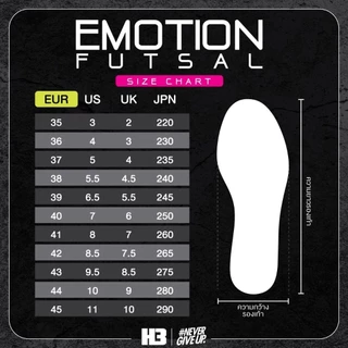 (H3ลิขสิทธิ์💯)ไซส์ 35-45 รองเท้าฟุตซอล H3 EMOTION ***หนังไมโครไฟเบอร์*** พื้นไฟล่อนเบา ไซส์เด็ก-ผู้ใหญ่