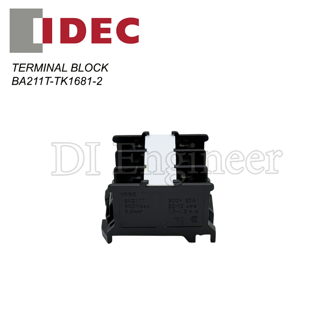 IDEC TERMINAL BLOCK BA211T-TK1681-2 (BA Series) 3P 20A 600V