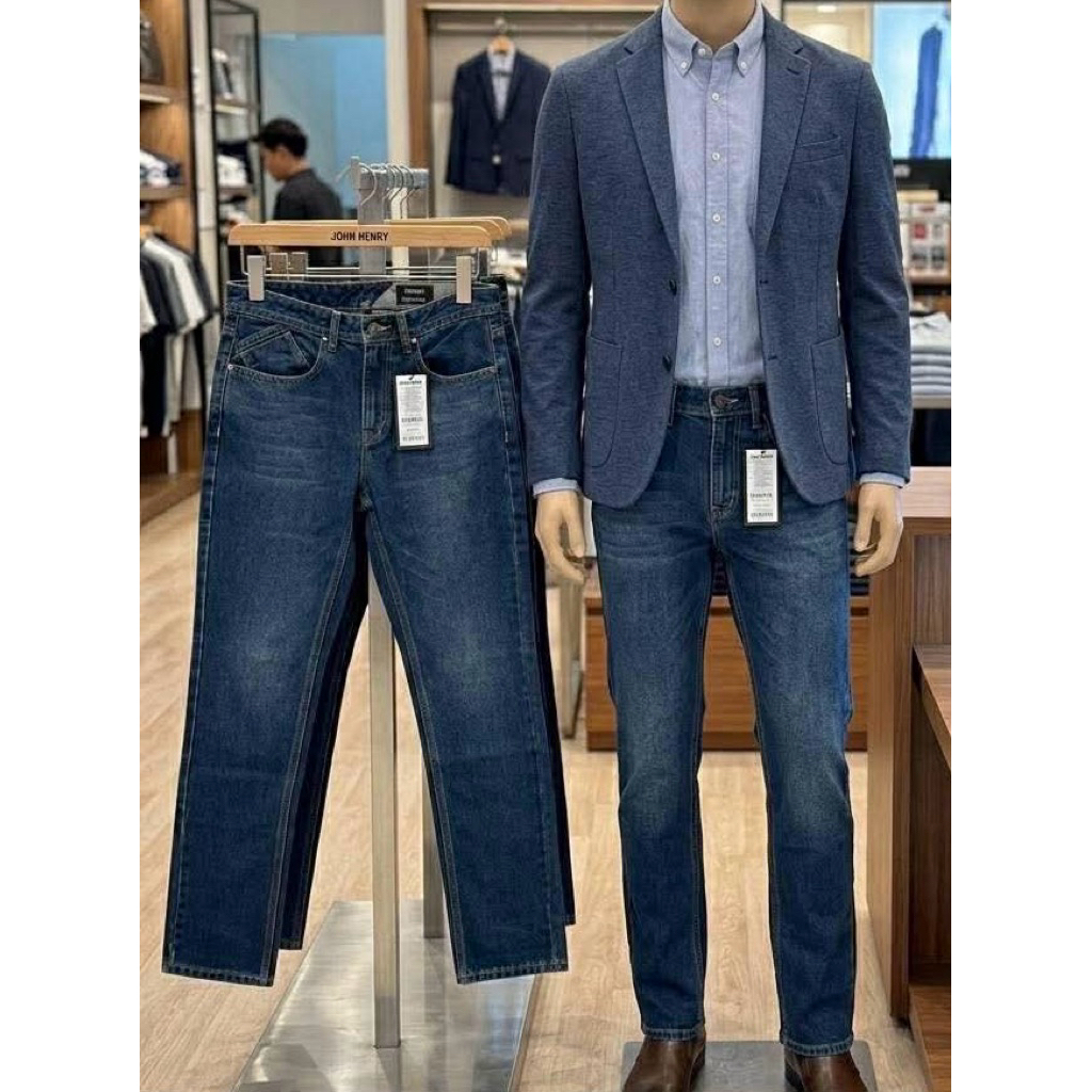กางเกงยีนส์ผู้ชาย Jonh Henry ของแท้ 100% จากShop ป้าย 2,490 ลดเหลือ590มีโค้ดลดเพิ่ม ครบไซด์ ทรง Regular  Fit ผ้าไม่ยืด