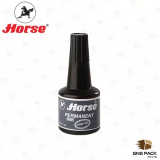 หมึกเติมแท่นประทับ Horse ตราม้า ชนิดกันน้ำ 30 CC. (มีให้เลือก 3 สี)