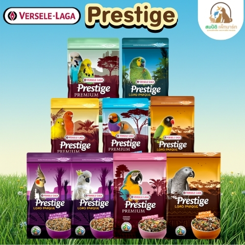 อาหารนก ขนมนก Prestige African Parakeet Mix อาหารนกเลิฟเบิร์ด สูตรพรีเมี่ยม (1kg.)
