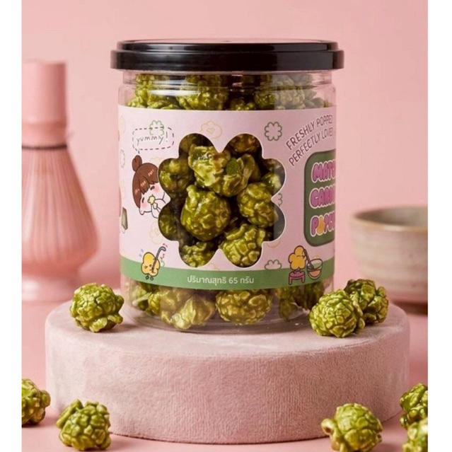 Chana Matcha Caramel Popcorn ป๊อปคอร์น รสมัทฉะคาราเมล (Yame No Koku)
