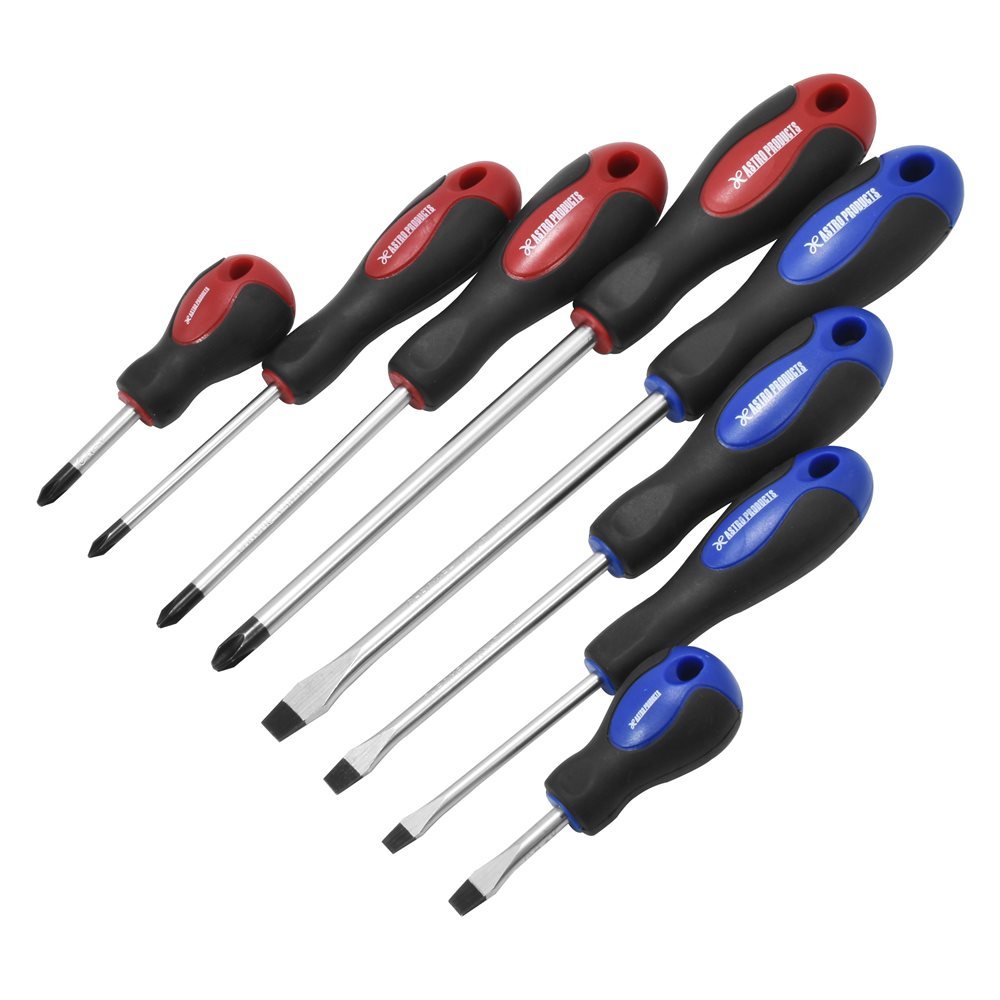 Astro Products ชุดไขควง 8ชิ้น ปลายแม่เหล็ก / Screwdriver Set PH SL Magnetic 8 pcs