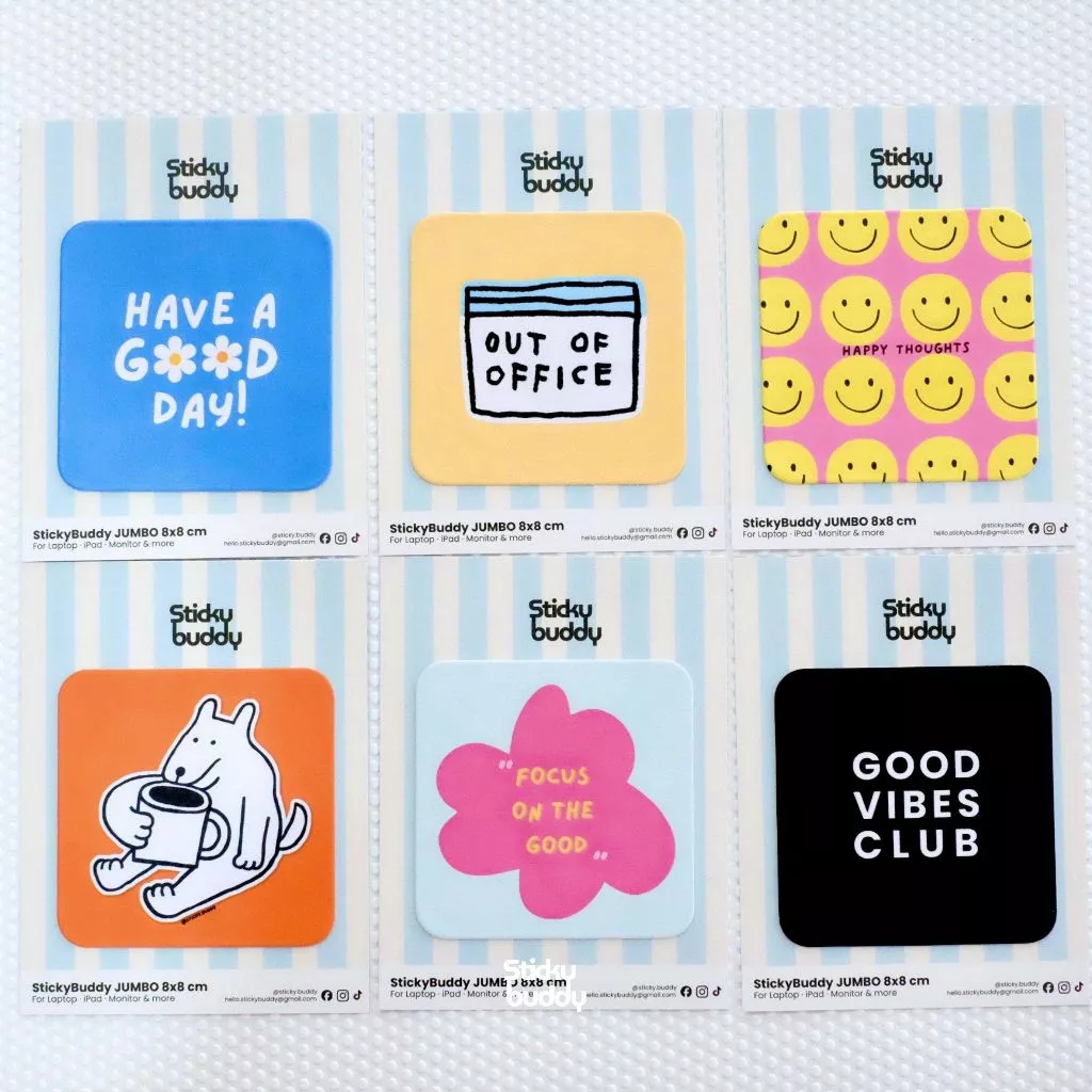 StickyBuddy CoffeePaws ที่เช็ดหน้าจอแบบติดได้ Jumbo Size thumbnail 7