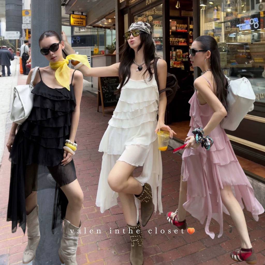 ส่งด่วน 🛵 26Q259 JELLYFISH MAXI เดรสแต่งระบายทั้งตัว เก๋มาก ตัวเดียวจบ MMFISH(SUUZOUU)