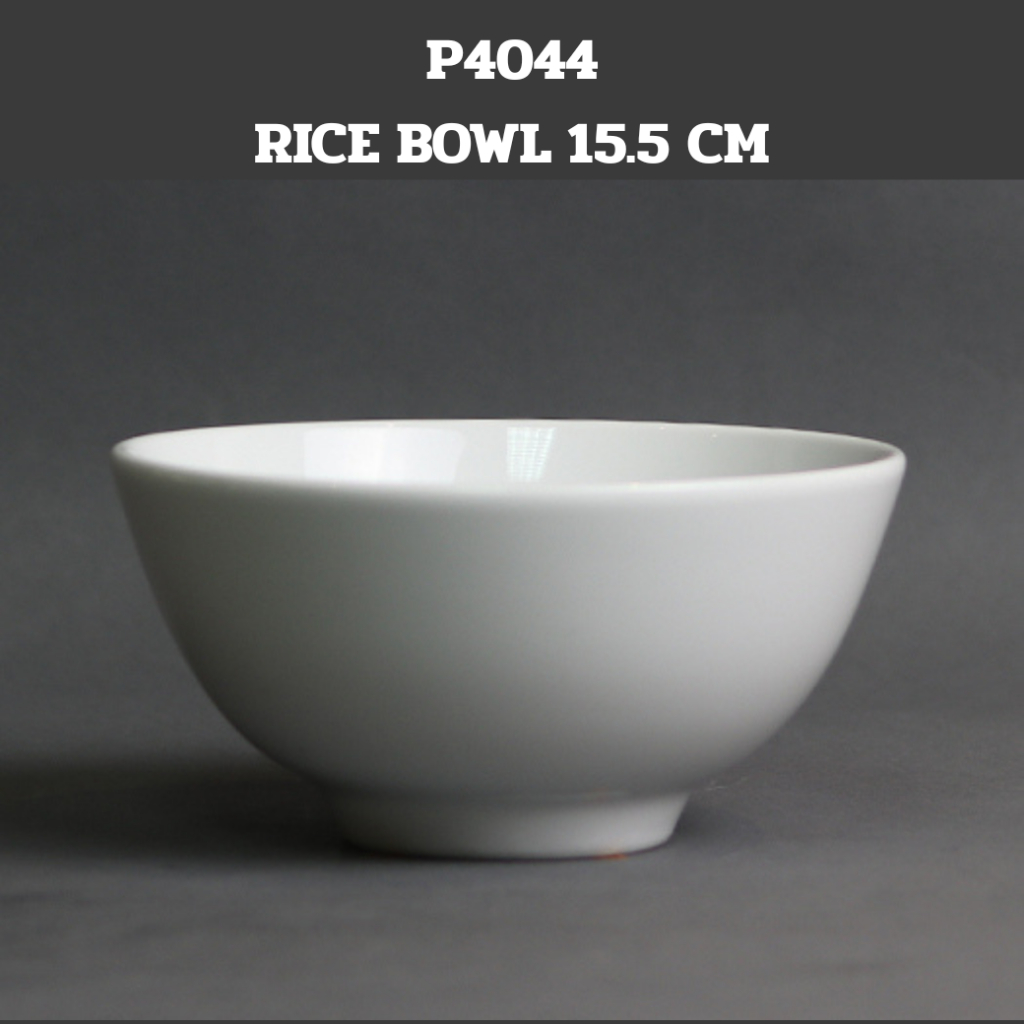 Royal Porcelain ชามข้าวต้ม15ซม P4044x6 และ เนื้อพอร์ชเลน สีขาว แพค6ชิ้น แบรนด์รอยัล ปอร์ซเลน เซรามิ