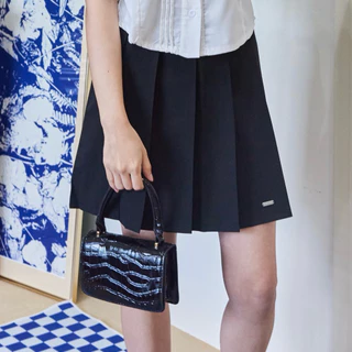 LITTLE KOREA - รุ่น Plus จีบใหญ่ (2 ความยาว) ยาว 18” และ 30.5” XS-4XL เอว 22” ถึง 38” กระโปรงเทนนิส ซับในกระโปรง