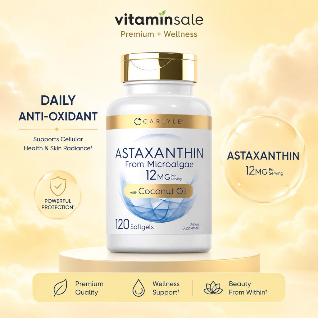 Carlyle Astaxanthin 12mg + Coconut Oil 120 ซอฟต์เจล thumbnail 3
