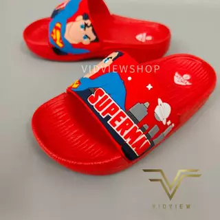 VIDVIEW มีส่งด่วน รองเท้าแตะเด็ก Adda 32B4K Superman ลิขสิทธิ์แท้ แบบสวม เบอร์ 25-35