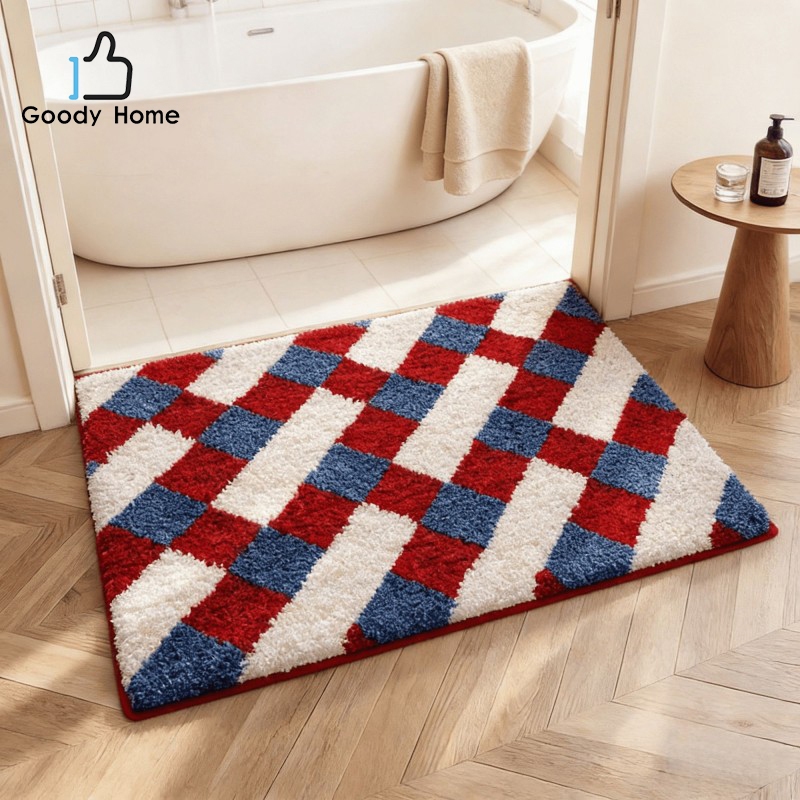 Goody Home พรมเช็ดเท้า พรมปูพื้น พรมห้องนอน ขนนุ่มพิเศษ มีกันลื่น