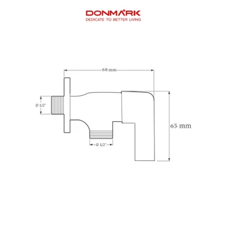 DONMARK วาล์วต่อฝักบัว ด้ามปัด รุ่น MC401-3K