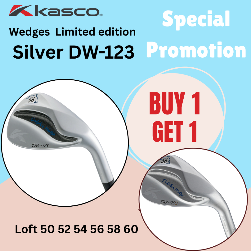 KASCO DOLPHIN WEDGE ไม้กอล์ฟเวดจ์ รุ่น DW-123 ก้าน CB BUY 1 GET 1