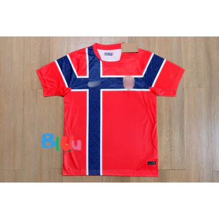(S-4XL) เสื้อฟุตบอล ทีมชาติ นos์เวย์ 2 สี เหย้า/เยือน "บoลโลก 2026" (3A) เกรดแฟนบอล โลโก้ปัก พร้อมเบอร์ชื่อนักเตะ