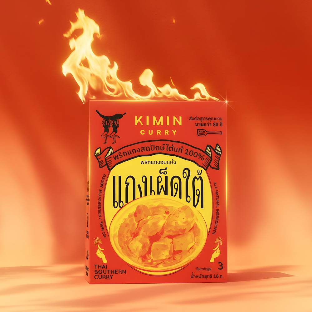 KIMIN CURRY พริกแกงเผ็ดใต้อบแห้ง ชนิดผง พริกแกงฟรีซดราย