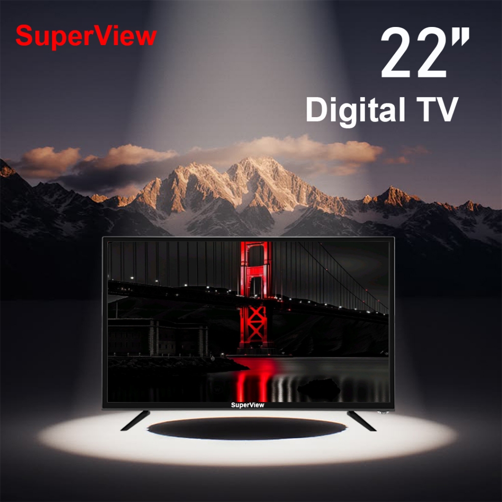ดิจิตอลทีวี SuperView LED DIGITAL TV ทีวีจอแบน รับประกัน 1 ปี – โปรปัง