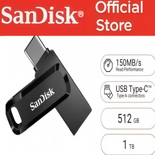 SanDisk Ultra Dual Drive Go USB Type-C 32GB 64GB 128GB 256GB 512GB 1TB (SDDDC3-256G-G46)