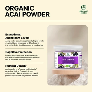 1 แถม 1 ผงอาซาอิ ออร์แกนิค 50 กรัม ( Organic Acai Powder )