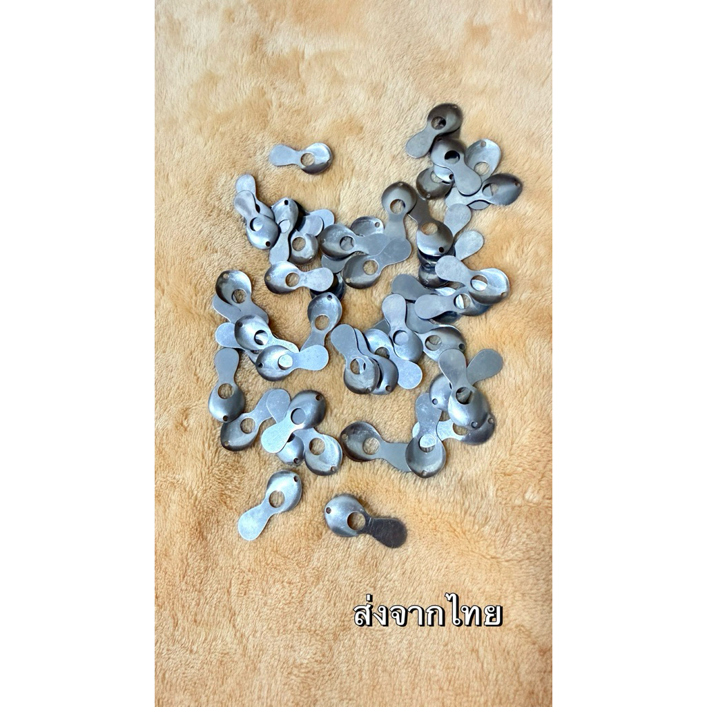 ส่งจากไทย ใบหลิวกบยาง ทรงอินโด ขนาด 3 cm. (แบ่งขาย 3 ใบ)อุปกรณ์ทำเหยื่อตกปลา