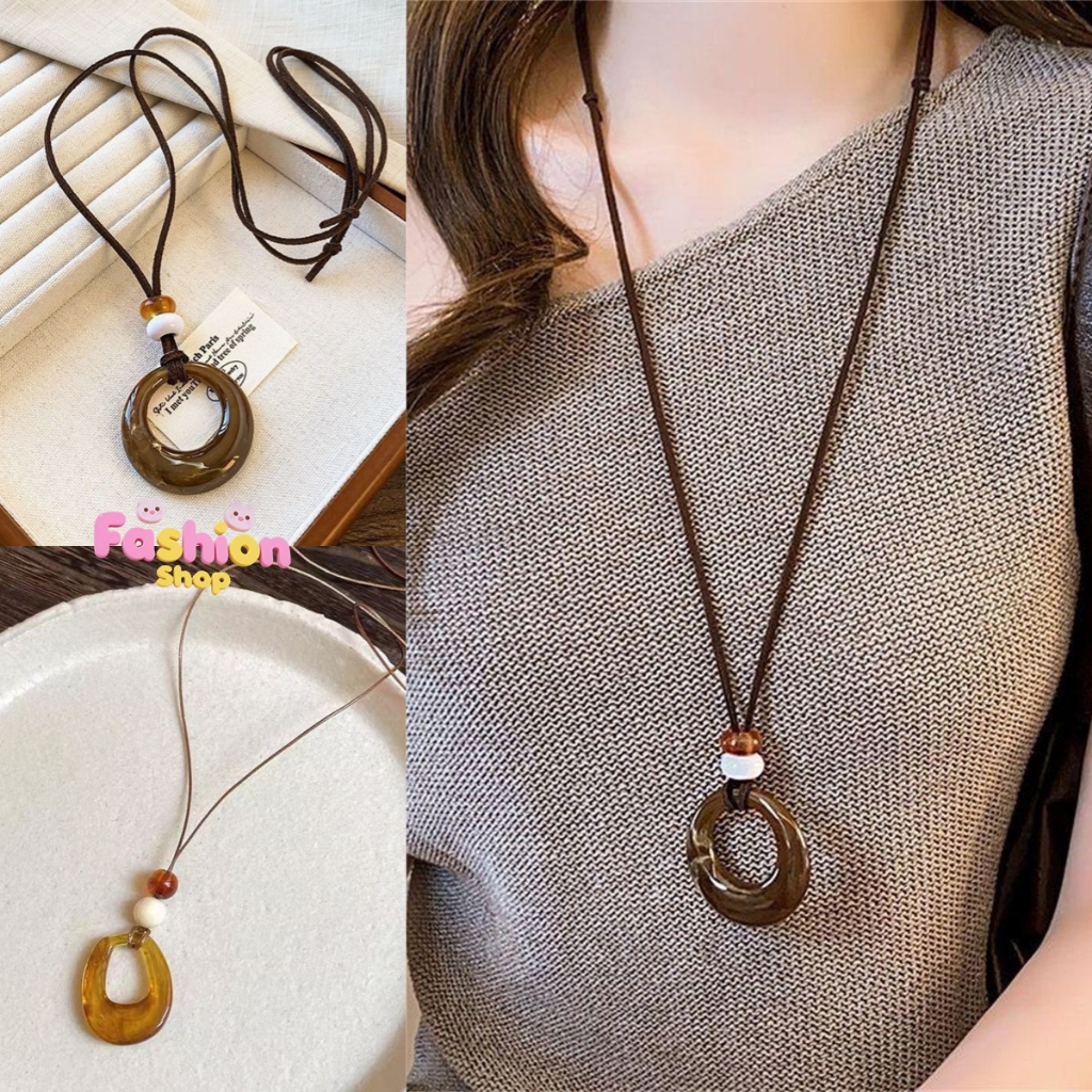 สร้อยแฟชั่น necklace จี้ สไตล์เกาหลี ins แฟชั่น สไตล์โบฮีเมียน มีหลายแบบให้เลือก ส่งเร็ว COD