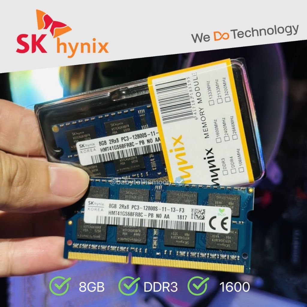 🔥มือหนึ่ง🔥 4GB 199฿ / 8GB 369฿ DDR3 RAM NOTEBOOK (แรมโน๊ตบุ๊ค)