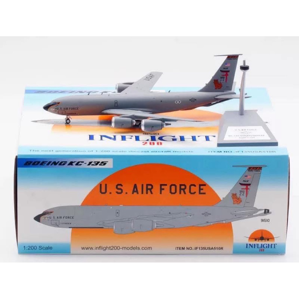 【Pre-Order】 Diecast Model InFlight200 1:200 – IF135USA510R Boeing KC-135 Stratotanker ✈️🔥
