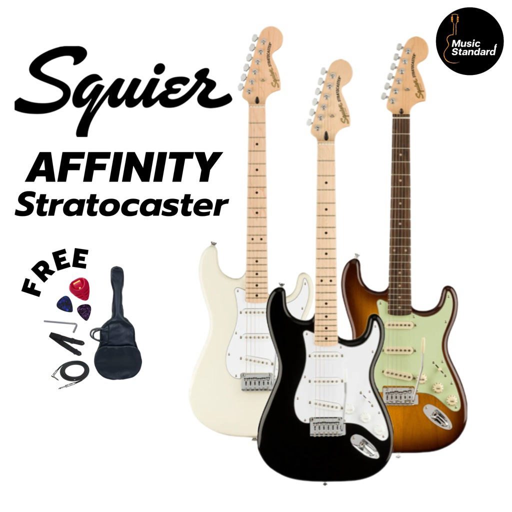 Squier Affinity Stratocaster กีตาร์ไฟฟ้า Squier ฟรีของแถมหลายรายการ (มีจัดส่งด่วน กทม. ปริมณฑล🛵)