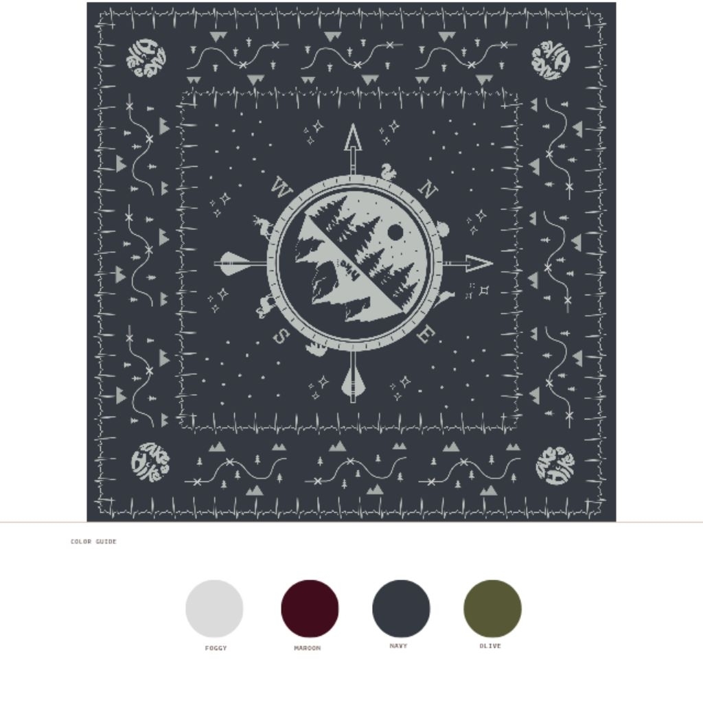ผ้าโพกผม ผ้าคาดศีรษะ bandana วิ่ง สีกรม