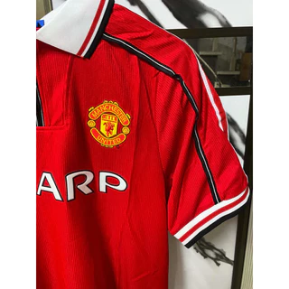 แมนUย้อนยุค 1998-99 FOOTBALL SHIRT SOCCER JERSEY พรีเมี่ยม