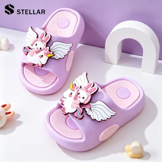 🌸พร้อมส่ง🌸STELLAR รองเท้าแตะสำหรับเด็ก ลายน่ารักๆ พื้นนิ่ม ระบายอากาศ ด้านล่างนุ่มลื่น ขนาด 24-35