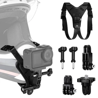 K&F CONCEPT ขายึดหมวกกันน็อค Helmet Chin Strap stand mount สําหรับ GoPro DJI Action 4/5 Pro Insta360