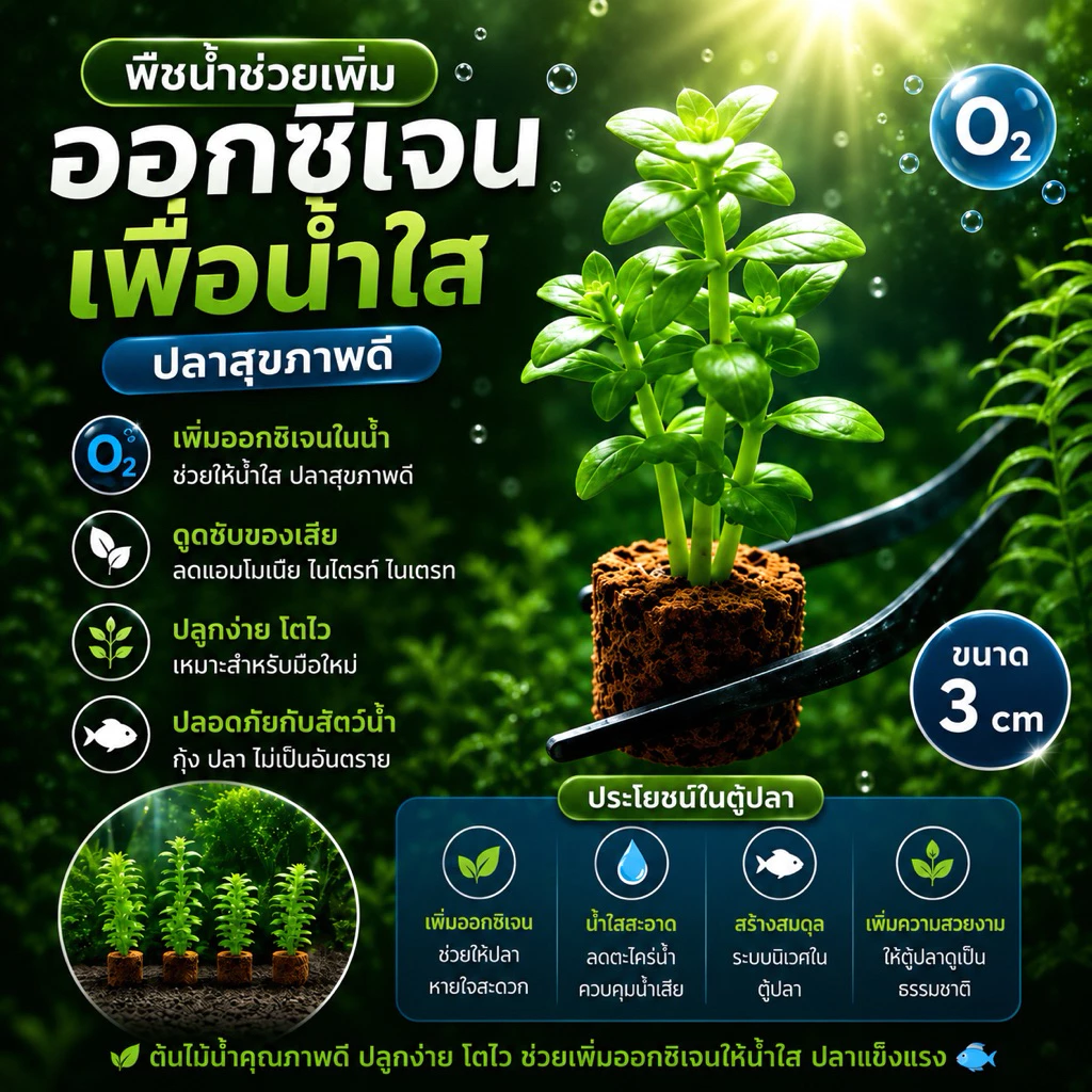 🥇ไม้น้ำ 🌺 ซื้อ(10แถม1 ) ต้นออกรากไว ต้นแถมร้านเลือกให้