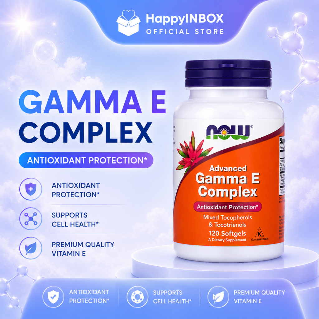 NOW Advanced Gamma E Complex 120 Softgels – Natural Antioxidant Protection