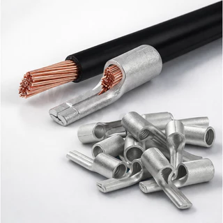 หางปลาทองแดงแบบเสียบ 10-35 sq. แพ็ค 10 ตัว (ทดลองใช้ 🛠️) | Pin Terminal Copper