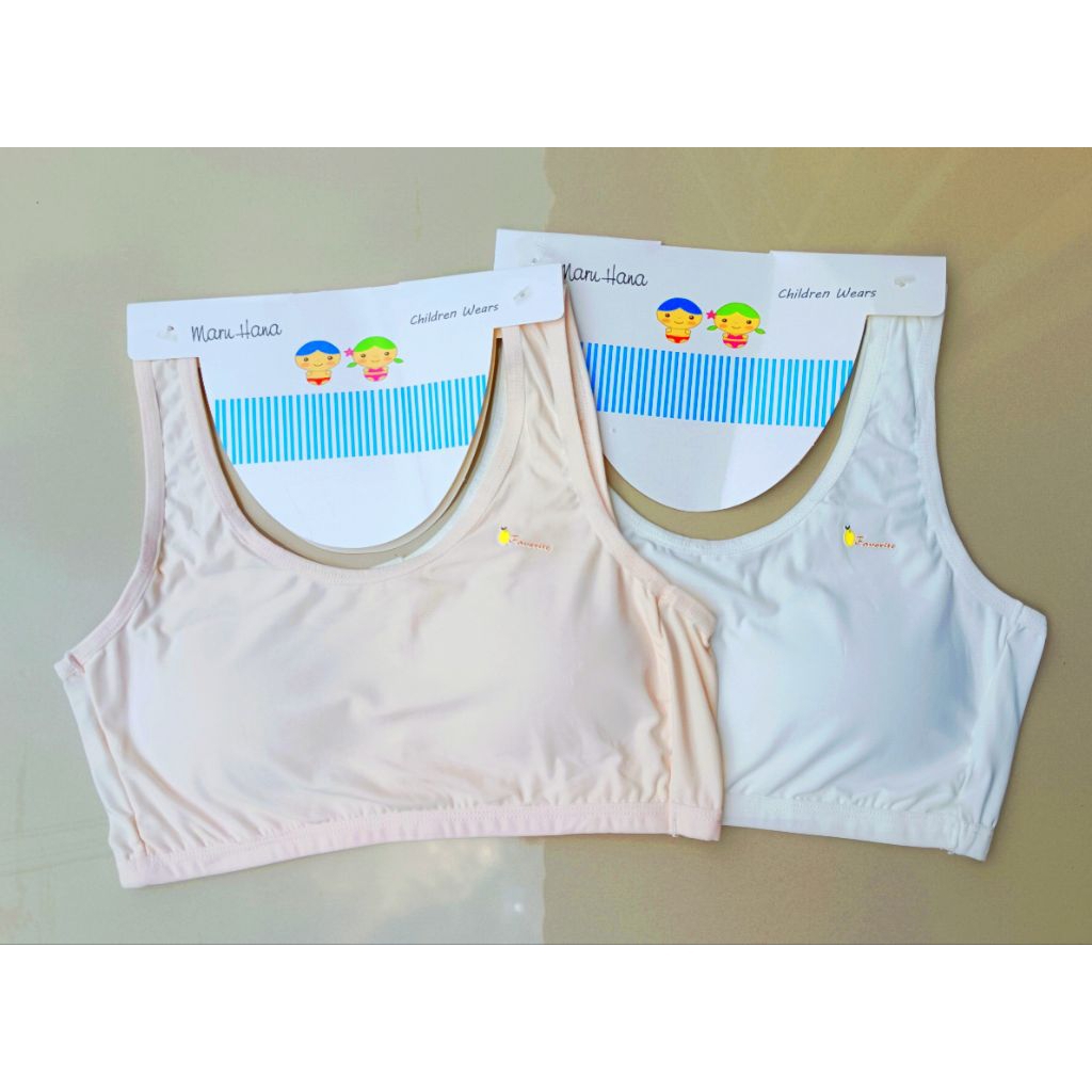 เสื้อชั้นในเด็กเสริมฟอง เนื้อผ้าวาโก้ นิ่มมากๆ สำหรับสาวๆ แรกรุ่น9-15 ปี
