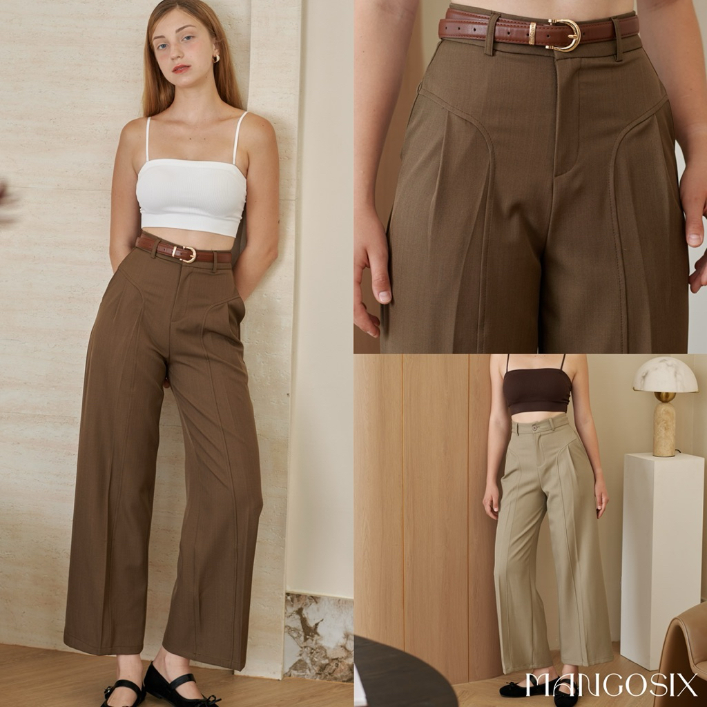 กางเกงตัดขอบหน้า รุ่น Brina‘pant (P65)