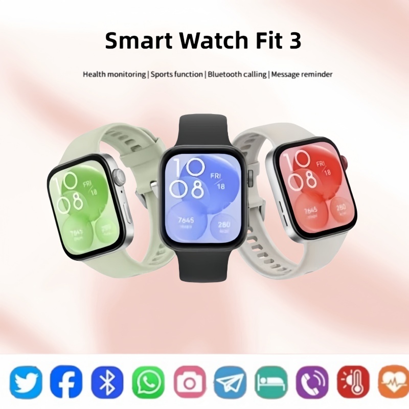 SMART WATCH HUAWEi FIT3 สมาร์ทวอทช์ | หน้าจอ AMOLED ขนาด 1.82 นิ้ว | อายุการใช้งานแบตเตอรี่สูงสุด