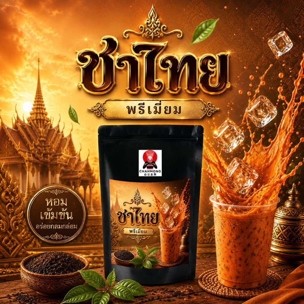 ชาไทย“คัดสรรวัตถุดิบคุณภาพดี ผ่านวิธีการผลิตที่ทันสมัยเพื่อให้ได้มาซึ่งใบชาคุณภาพคงรสชาติที่ดีเยี่ยม