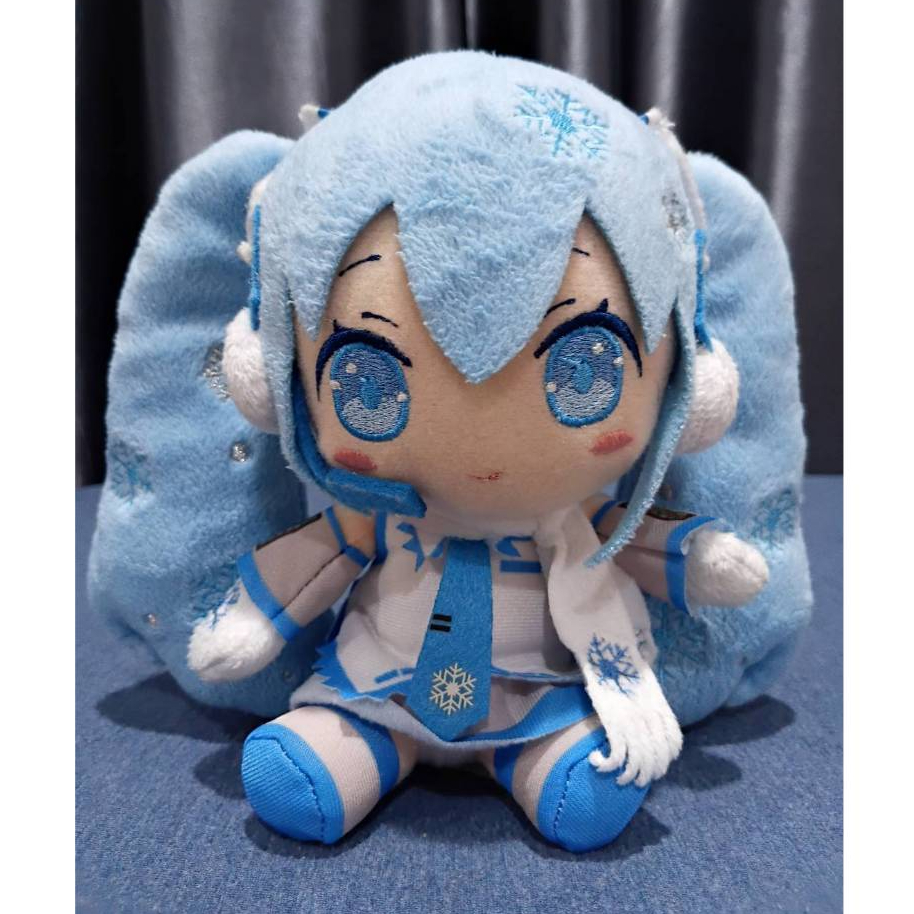 ตุ๊กตาอนิเมะ ฮัตสึเนะ มิกุ VOCALOID Hatsune Miku Yuki Snow Plush Stuffed Doll  ขนาด 7 นิ้ว
