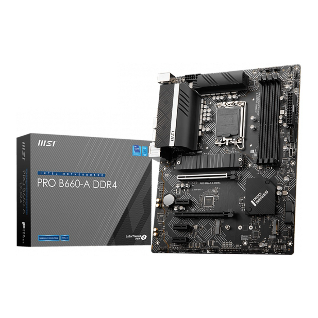 MAINBOARD (เมนบอร์ด) 1700 MSI PRO B660-A (DDR4) พร้อมส่ง