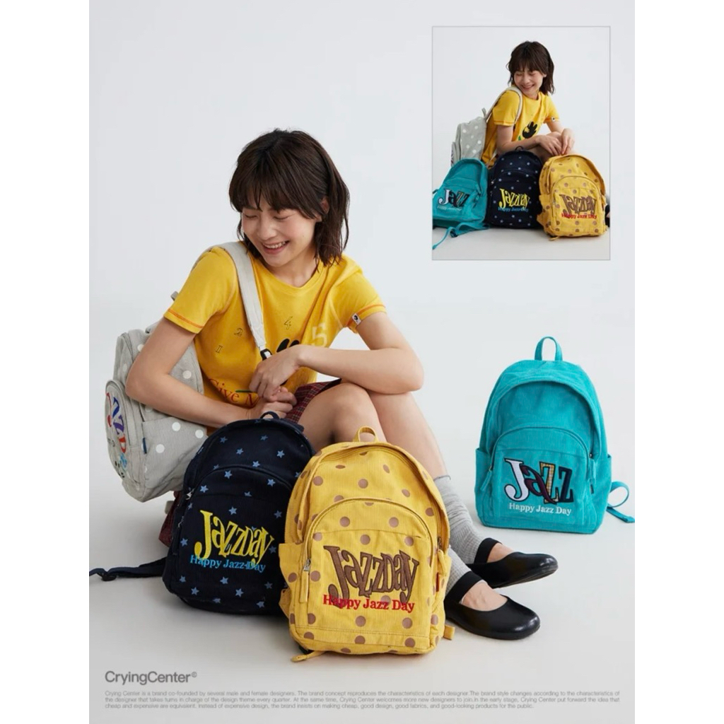 CryingCenter กระเป๋าเป้สะพายหลัง Middle Jazz Day Backpack (10.5L)