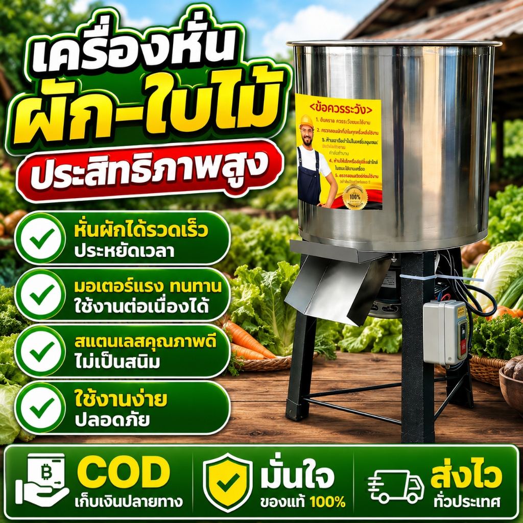 เครื่องบดหญ้า เครื่องสับหญ้า บดหญ้าและอาหารประเภทอื่นๆ เช่น ผัก ได้อย่างง่ายดาย เหมาะสำหรับฟาร์มเลี้ยงหมู วัว แกะ และสัต