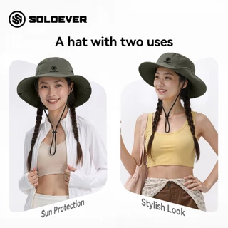 【TH Delivery】SOLOEVER SPORTหมวกบังแดด ทนรังสียูวี กลางแจ้ง ส่งจากไทย หมวกกันแดด uv หมวกตกปลา 360องศ