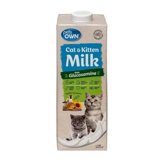 PETS OWN 1000 ml (เพ็ทส์ โอน) นมพร้อมดื่มแลคโตสฟรี สำหรับสุนัขและแมวทุกช่วงวัย