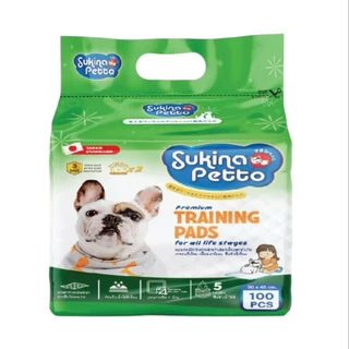 Sukina Petto Training Pad for Dog แผ่นรองซับอย่างหนา แผ่นรองฉี่สุนัขเกรดพรีเมี่ยม