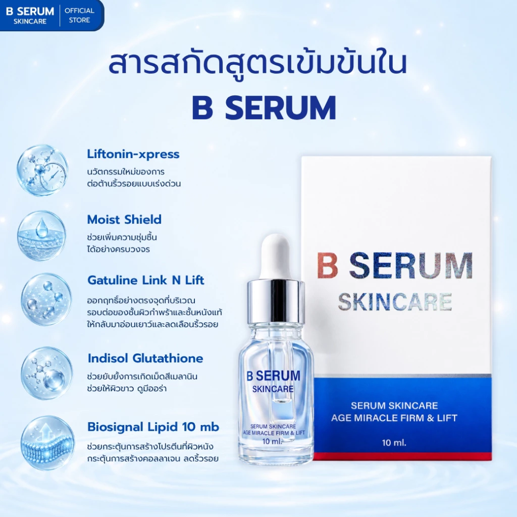 BSerum เซรั่มบำรุงผิวหน้าสูตรกระชับ thumbnail 8