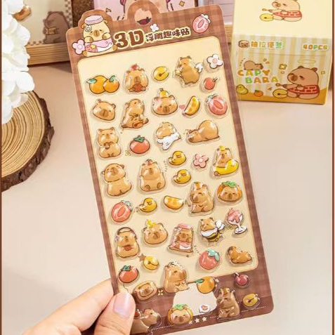 🔨🔨DHR🔨🔨 สติ๊กเกอร์ ลายการ์ตูนน่ารัก 3Dสำหรับเด็บ ติดตกแต่ง สมุด ไอแพด โทรศัพท์