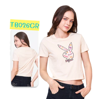 PLAYBOY 06PB เสื้อBABY เสื้อผ้าผู้หญิง/เสื้อ/เสื้อยืดสีดำ รุ่น P1WT265TB025BK P1WT265TB026